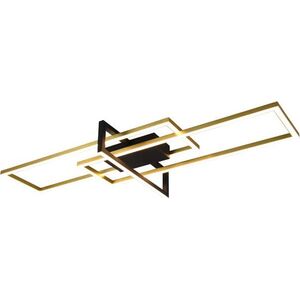 Lampa sufitowa Trio Nowoczesny plafon mosiądz Trio Salinas LED 620310308