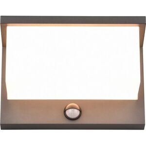 Kinkiet DELIGHT Trio Nestos 240969142 kinkiet zewnętrzny lampa ścienna z czujnikiem ruchu IP54 1x13W LED 3000K antracyt/biały