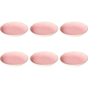 Novastyl ROSE&TULIPANI CONCERTO FUSE ROSA Zestaw 6 talerzy do zupy 21 cm