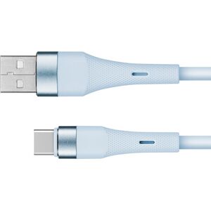 Kabel USB Kruger&Matz USB-A - USB-C 1 m Niebieski (KM1268-1BL)
