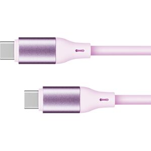 Kabel USB Kruger&Matz USB-C - USB-C 1 m Różowy (KM1269-1P)