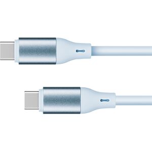 Kabel USB Kruger&Matz USB-C - USB-C 1 m Niebieski (KM1269-1BL)