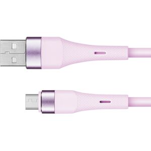 Kabel USB Kruger&Matz USB-A - microUSB 1 m Różowy (KM1270-1P)