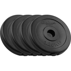 Rebel Zestaw obciążeń bitumicznych 4x1.25kg, otwór 31mm, talerz klasyczny, REBEL ACTIVE