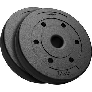 Rebel Zestaw obciążeń bitumicznych 2x15kg, otwór 51mm - do sztang olimpijskich, REBEL ACTIVE