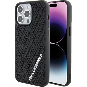 Karl Lagerfeld Karl Lagerfeld KLHCP15X3DMKRLK iPhone 15 Pro Max 6.7" czarny/black hardcase 3D Rubber Multi Logo