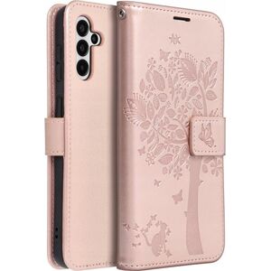 OEM Kabura MEZZO Book do SAMSUNG A55 5G drzewo złoty róż