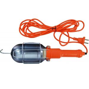 AWTools lampa warsztatowa pomarańczowa 220V 5m guma (AW17710)