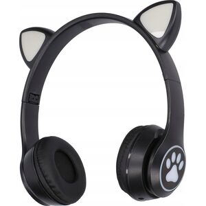 Słuchawki ExtraLink EXTRALINK KIDS CAT EARS WIRELESS HEADPHONES BLACK