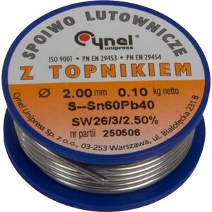 SPOIWO LUTOWNICZE LC60 FI=2,5MM SZPULA 100G 60315 INNA