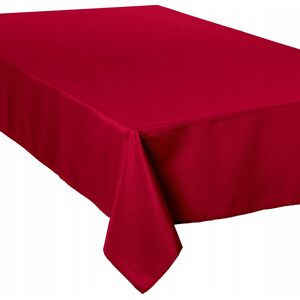 Atmosphera Obrus plamoodporny, prostokątny obrus na stół, elegancki obrus do salonu - kolor czerwony, 300 x 150 cm