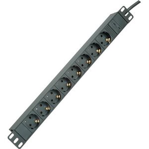 Listwa zasilająca Roline ROLINE 48.26cm 19 Zoll Socket strip 8-way C14 plug black 2.0 m - 19.07.1623