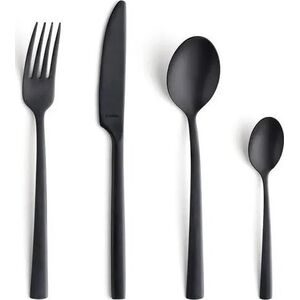 Amefa Manille 9035 - 16-pc set in vintage box - black-stonewash