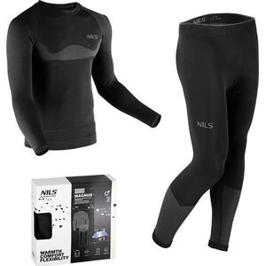 Nils Extreme BTZ0464 BIELIZNA TERMOAKTYWNA CZARNA MĘSKA ZESTAW 2XL/3XL MAGNUS NILS