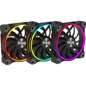 Wentylator Alpenfohn Wing Boost 3 ARGB 120mm High Speed 3-pack Czarne (84000000163)