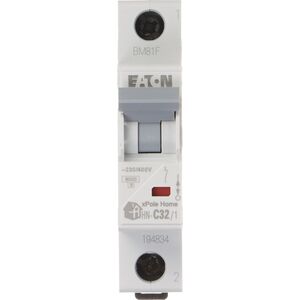 Eaton WYŁĄCZNIK NADPRĄDOWY HN-C32/1 JEDNOFAZOWY 32A TYP C EATON
