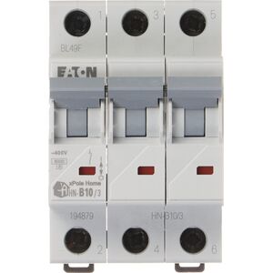 Eaton WYŁĄCZNIK NADPRĄDOWY HN-B10/3 TRÓJFAZOWY 10A TYP B EATON