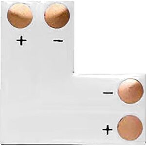 Orno Złączka LED 8mm, kątowa "L"