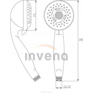 Σετ ντους Invena ISSA 3 SHOWER HANDS FUNKCYNA CHROME IN BLISTER - AS-23-001-N 1779886 5907798754090