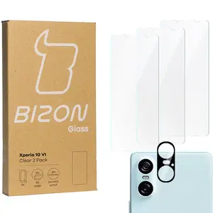 Bizon Clear 3x screen glass + camera glass Sony Xperia 10 VI