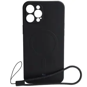 Bizon Case Silicone Magnetic Apple iPhone 12 Pro Max black