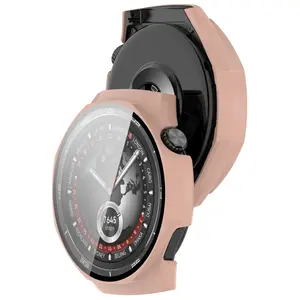 Bizon Case+Glass Watch Huawei Watch GT 5 Pro 46 mm pink