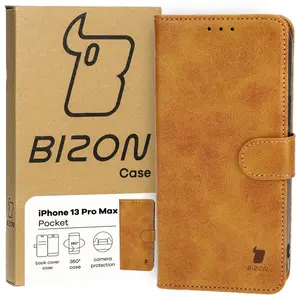 Bizon Case Pocket Apple iPhone 13 Pro Max brown