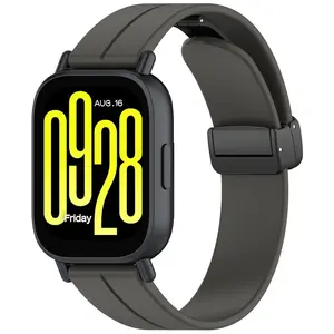 Bizon Strap Watch Silicone 22 mm black