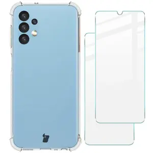 Bizon Case Clear Pack case + 2x screen glass Samsung Galaxy A13 4G clear