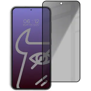 Bizon Glass Edge Shadow Samsung Galaxy S23 tinted with a black frame
