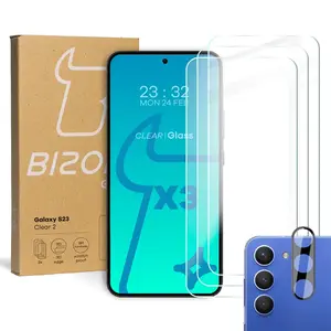 BIZON Clear 2 3x screen glass + camera glass Samsung Galaxy S23
