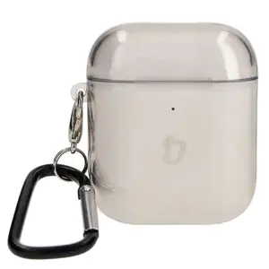 Bizon Case Headphone Clear Airpods 1/2 clear-black