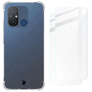 Bizon Case Clear Pack case + 2x screen glass Xiaomi Redmi 12C clear