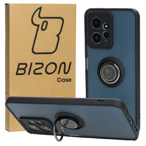 Bizon Case Hybrid Ring Xiaomi Redmi Note 12 4G smoky with a black frame