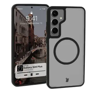 Bizon Case MatteO Samsung Galaxy S24 Plus transparent with black frame