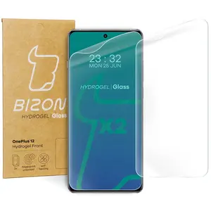 Bizon Glass Hydrogel Front OnePlus 12 [2 PACK]