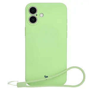 Bizon Case Silicone Magnetic Apple iPhone 16 light green