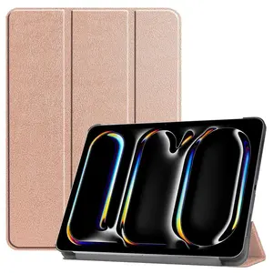 Bizon Case Tab Croc Apple iPad Pro 13" 7 gen. 2024 rose gold