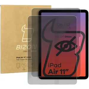 Bizon Glass Tab Clear Shadow Apple iPad Air 11" M2 6 gen. 2024 [2 PACK]