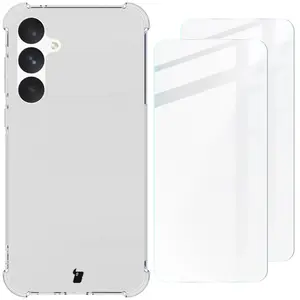 Bizon Case Clear Pack case + 2x screen glass Samsung Galaxy A55 5G clear