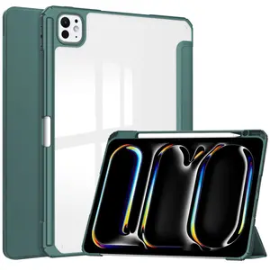 Bizon Case Tab Clear Matt Apple iPad Pro 13" 7 gen. 2024 dark green