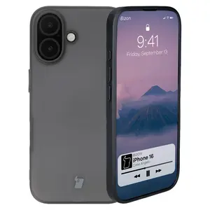 Bizon Case Angelo Apple iPhone 16 smoky with a black frame