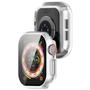 Bizon Case+Glass Watch Apple Watch 10 46mm silver