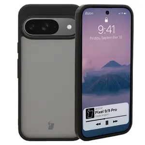 Bizon Case Angelo Google Pixel 9 / 9 Pro smoky with a black frame