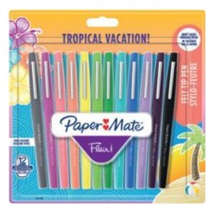Paper Mate 1x12 Paper Mate Flair Filzstifte Tropical Vacation M 0,7 mm