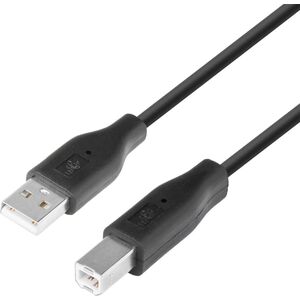 Kabel USB TB Print USB-A - USB-B 1.8 m Czarny (AKTBXKU1PABW18B)