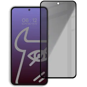 Bizon Glass Edge Shadow Samsung Galaxy A35 5G / A55 5G tinted with a black frame