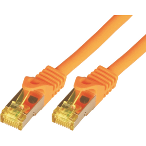 Mcab Patchcord, S-FTP, Cat7, PIMF, LSZH, 0.5m, pomarańczowy (3701)