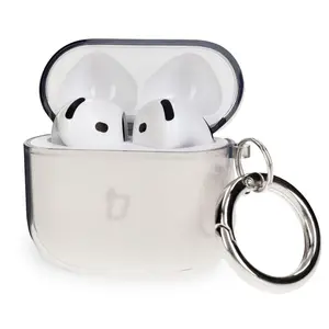 Bizon Case Headphone Clear Apple AirPods 4 clear-black