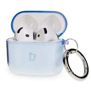 Bizon Case Headphone Clear Apple AirPods 4 clear-blue